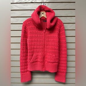 Moda International Textured Pink Sweater Hoodie